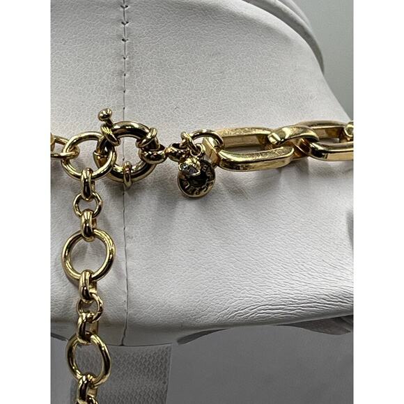 J. crew Blue Brown Tortoise Shell Rhinestone Statement necklace - Picture 7 of 8